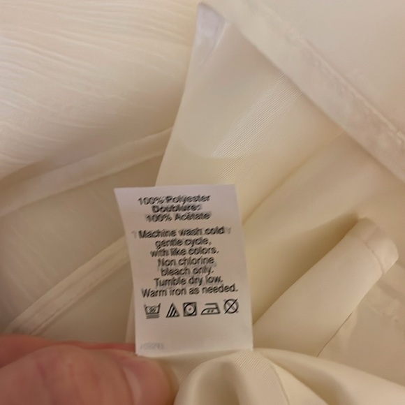 J. Crew women’s 12 blouse Cream Sleeveless Chemise business ruffle layer nwot - Picture 5 of 7